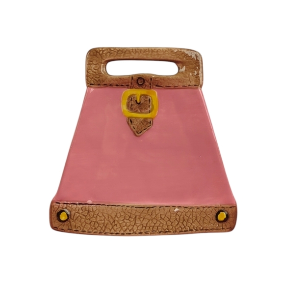 Adorable Handbag Design Dessert Plate - Picture 1 of 6